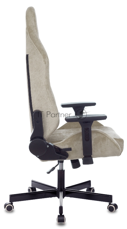 Кресло игровое Knight N1 Fabric бежевый Light-21 с подголов. крестовина металл