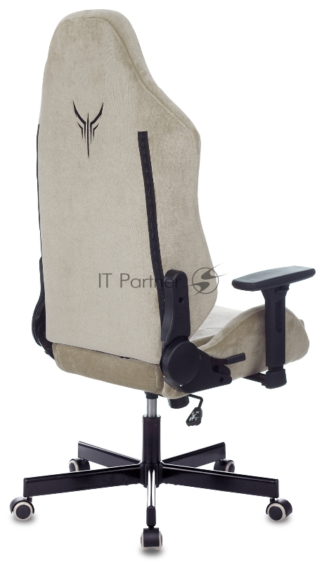 Кресло игровое Knight N1 Fabric бежевый Light-21 с подголов. крестовина металл