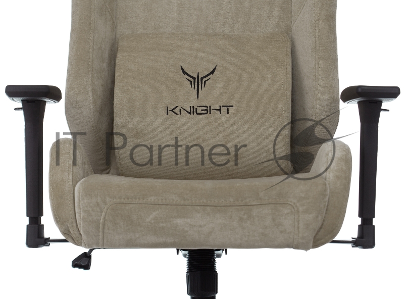 Кресло игровое Knight N1 Fabric бежевый Light-21 с подголов. крестовина металл