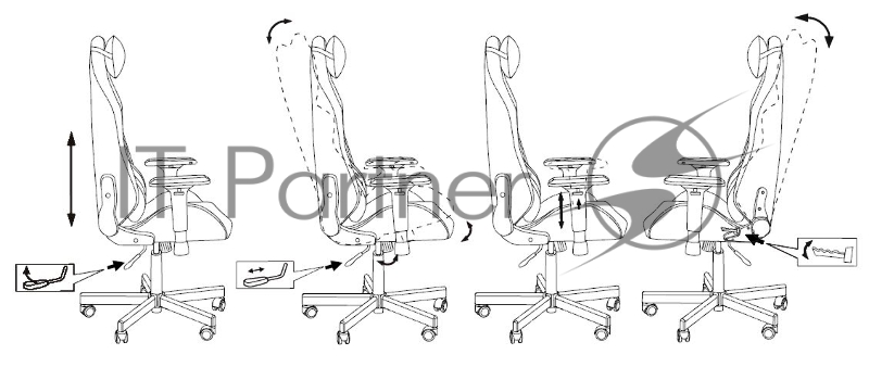 Кресло игровое Knight N1 Fabric розовый Velvet 36 с подголов. крестовина металл