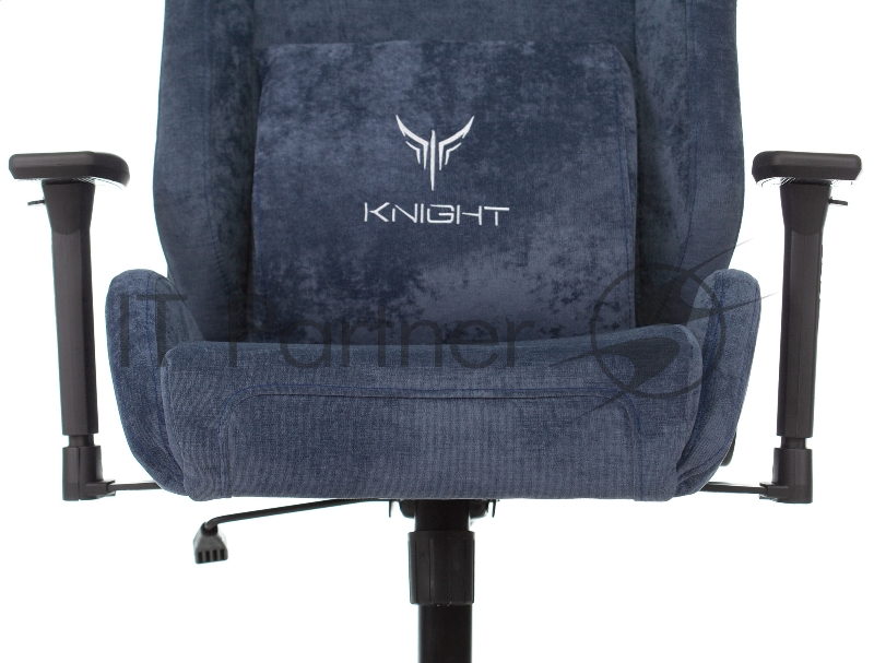 Кресло игровое Knight N1 Fabric синий Light-27 с подголов. крестовина металл