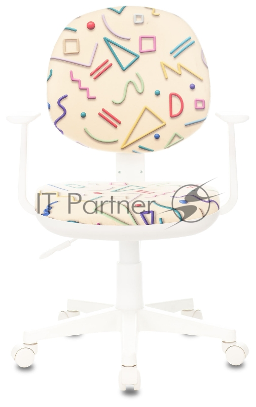 Кресло детское Бюрократ CH-W356AXSN песочный Sticks 02 крестовина пластик пластик белый