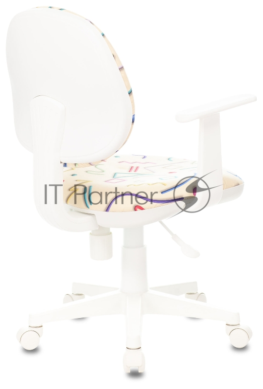 Кресло детское Бюрократ CH-W356AXSN песочный Sticks 02 крестовина пластик пластик белый