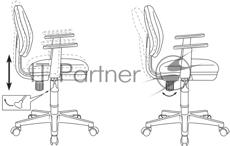Кресло детское Бюрократ CH-W356AXSN песочный Sticks 02 крестовина пластик пластик белый