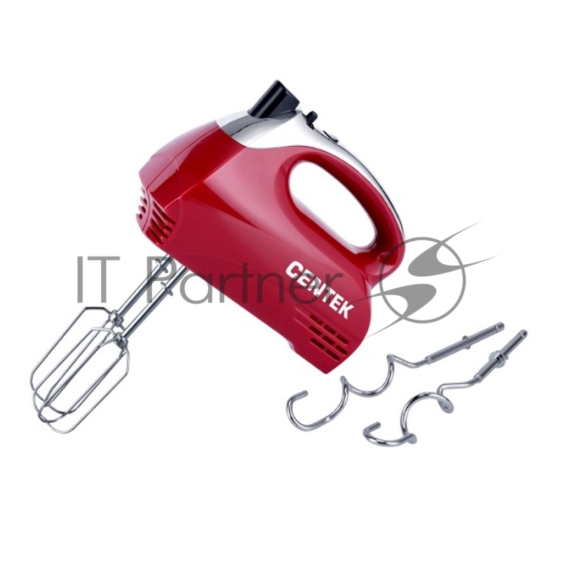 Миксер Centek CT-1118 вишневый, 350Вт, 5 скоростей (в уп. 12 шт)