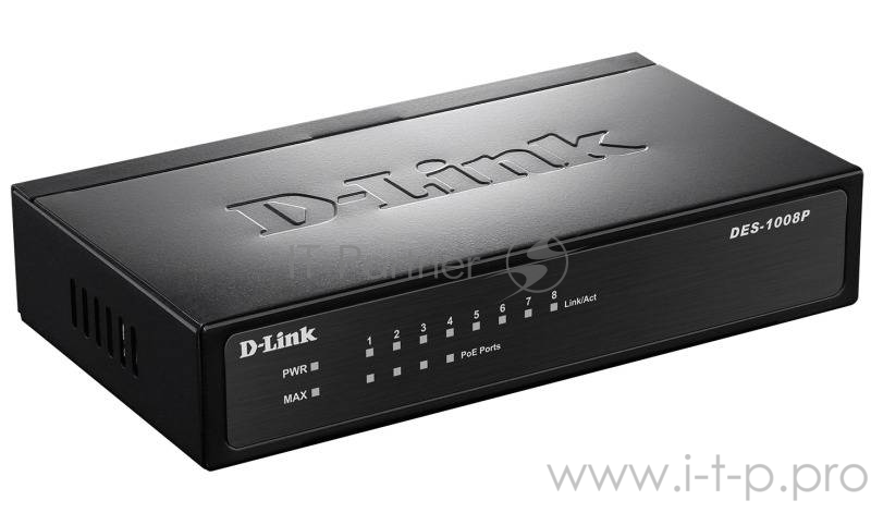 Коммутатор D-Link DES-1008P/C1A 8 портов 100Мбит/сек.