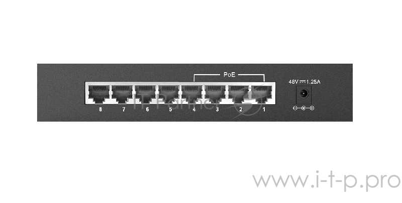 Коммутатор D-Link DES-1008P/C1A 8 портов 100Мбит/сек.