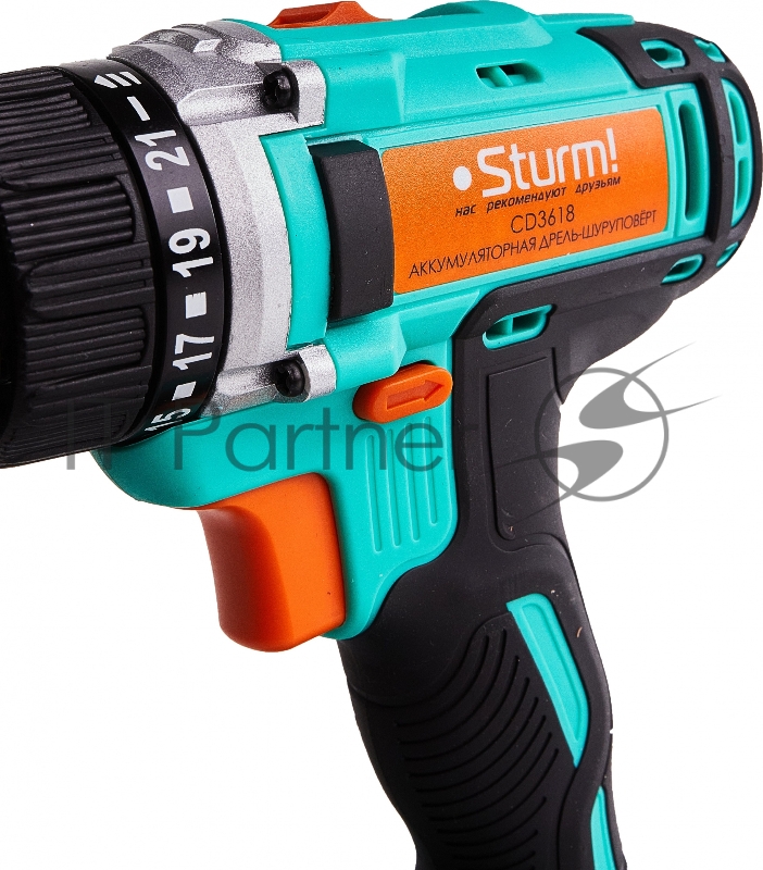 Дрель-шуруповерт Sturm! CD3618 аккум. патрон:быстрозажимной (кейс в комплекте)