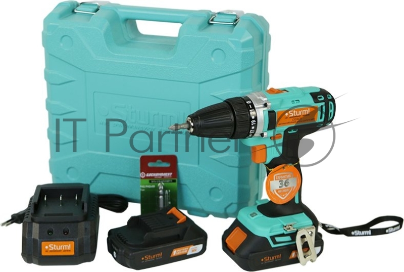 Дрель-шуруповерт Sturm! CD3620 аккум. патрон:быстрозажимной (кейс в комплекте)