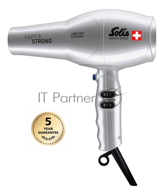 Фен Solis Light & Strong 442 серебристый