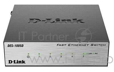 Коммутатор D-Link DES-1005D/O2B 5 портов 100Мбит/сек.