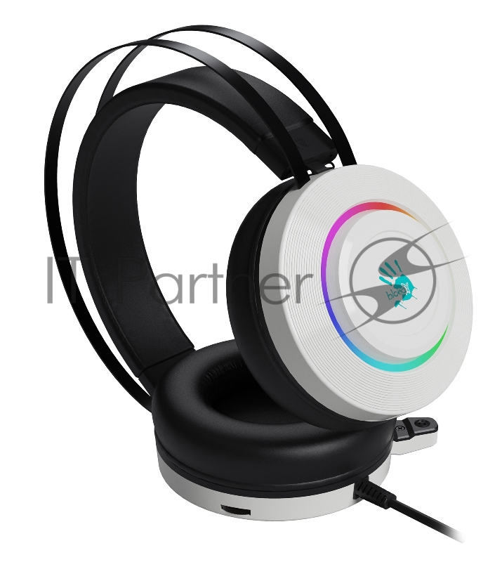 Наушники с микрофоном A4Tech Bloody G521 белый 2.3м мониторные оголовье (G521 (WHITE))