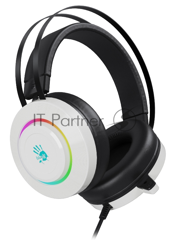 Наушники с микрофоном A4Tech Bloody G521 белый 2.3м мониторные оголовье (G521 (WHITE))