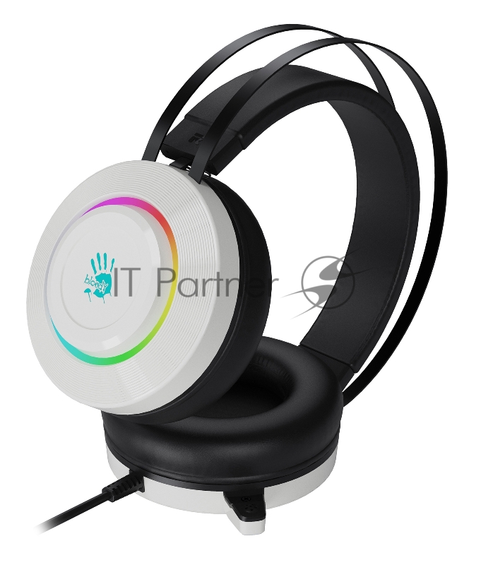 Наушники с микрофоном A4Tech Bloody G521 белый 2.3м мониторные оголовье (G521 (WHITE))