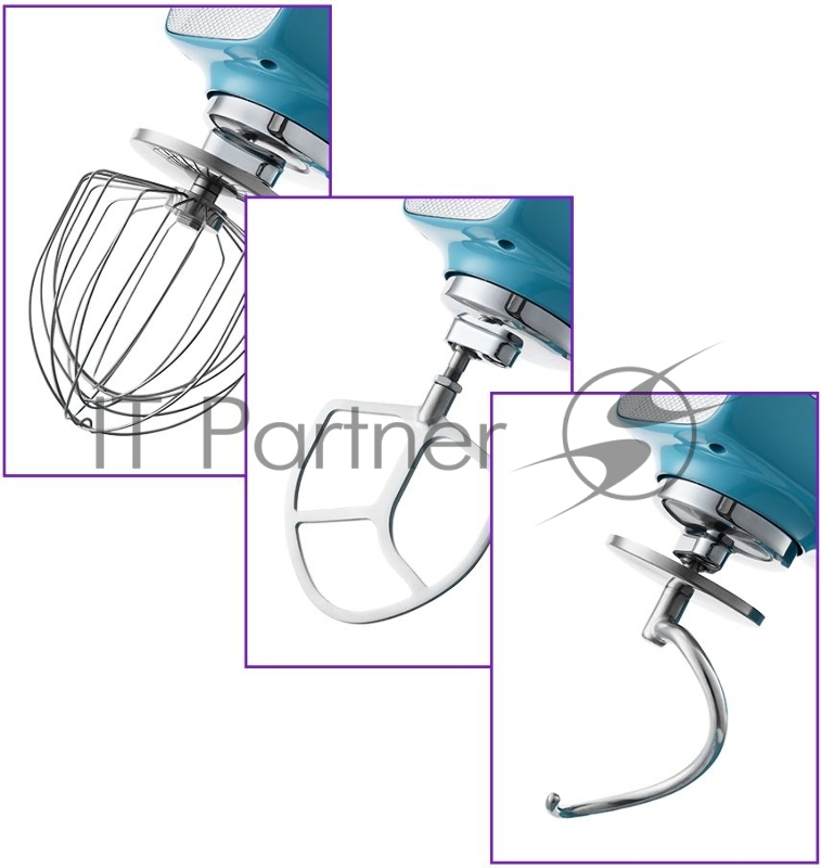 Миксер планетарный Kitfort КТ-3037-2 1500Вт бирюзовый