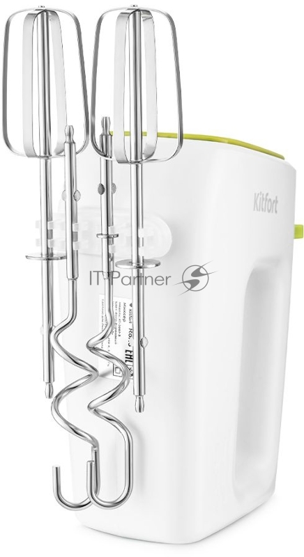Миксер ручной Kitfort КТ-3067-2 400Вт белый/салатовый