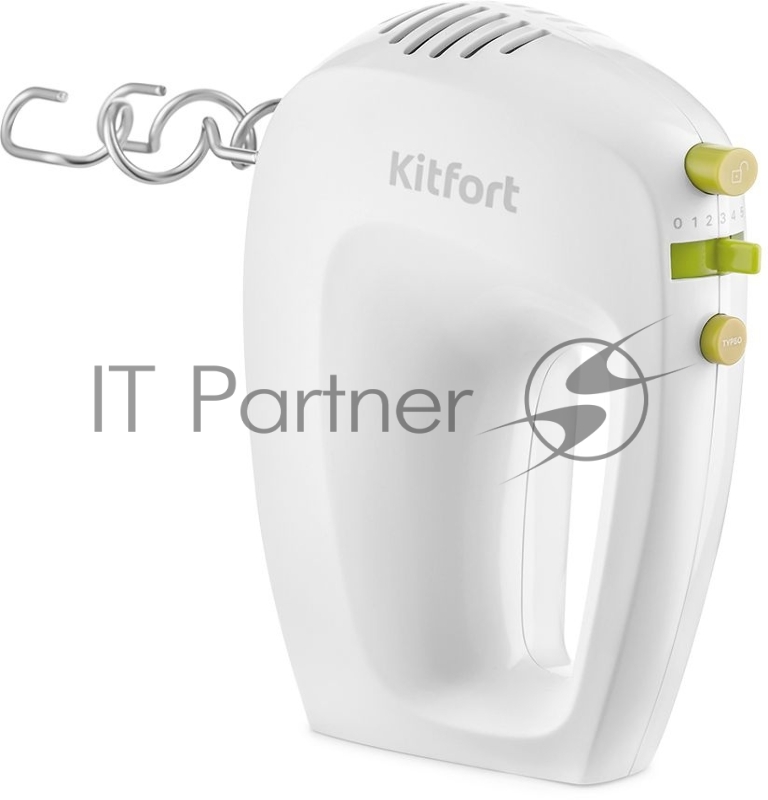 Миксер ручной Kitfort КТ-3071-2 250Вт белый/салатовый