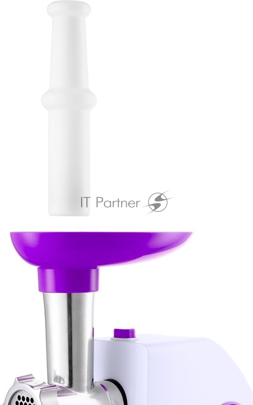 Мясорубка Kitfort КТ-2111-1 800Вт белый/фиолетовый