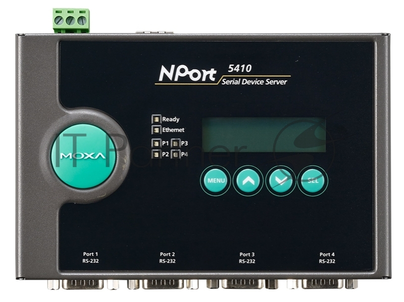 Ethernet сервер последовательных интерфейсов, 4xRS-232, без адаптера питания