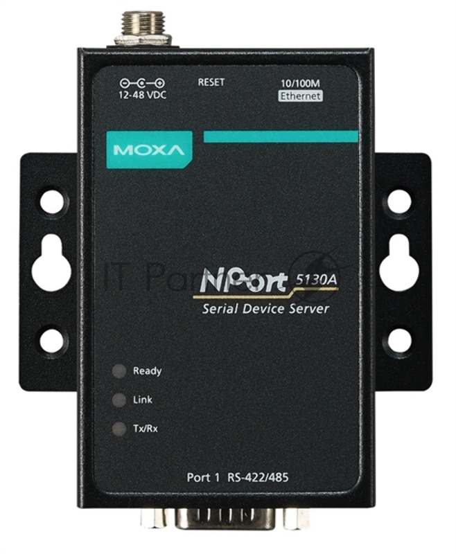 Ethernet сервер последовательных интерфейсов (усовершенствованный), 1xRS-422/485 , -40...+75С, без адаптера питания