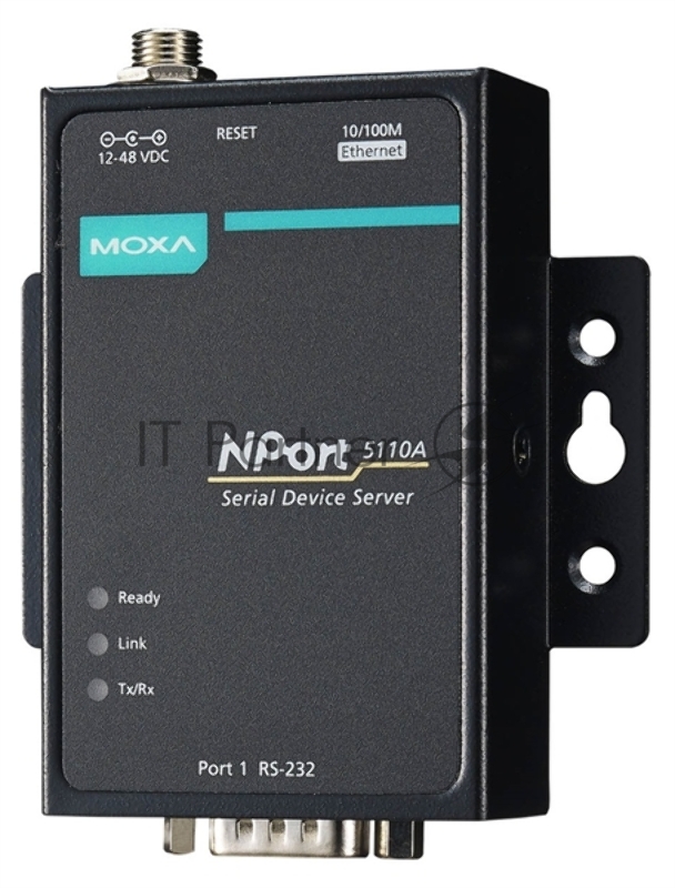 Ethernet сервер последовательных интерфейсов (усовершенствованный), 1xRS-232, -40...+75С, без адаптера питания