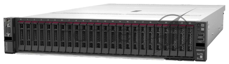 Сервер Lenovo SR650 V2 Xeon Silver 4310 (12C 2.1GHz 18MB Cache/120W), 32GB (1x32GB, 3200MHz 2Rx8 RDIMM), 2.5 8 SAS/SATA, 940-8i 4G, 1x750W Platinum, 5 Standard Fans, XCC Enterprise, Toolless V2 Rails