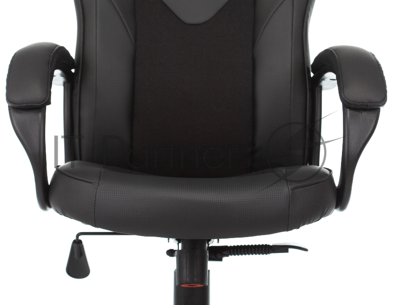 Кресло игровое Zombie GAME 17 черный текстиль/эко.кожа крестовина пластик