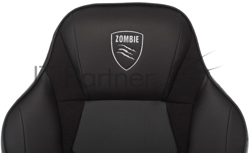 Кресло игровое Zombie GAME 17 черный текстиль/эко.кожа крестовина пластик