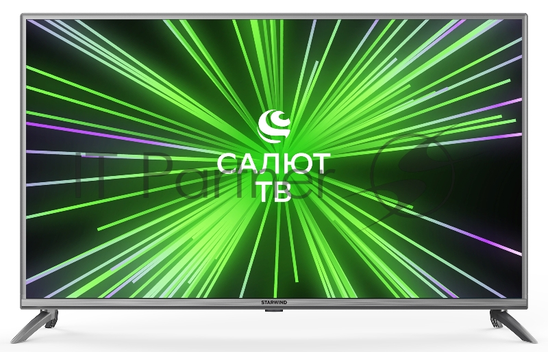 Телевизор LED Starwind 43 SW-LED43UB403 Салют ТВ стальной Ultra HD 60Hz DVB-T DVB-T2 DVB-C DVB-S DVB-S2 USB WiFi Smart TV (RUS)