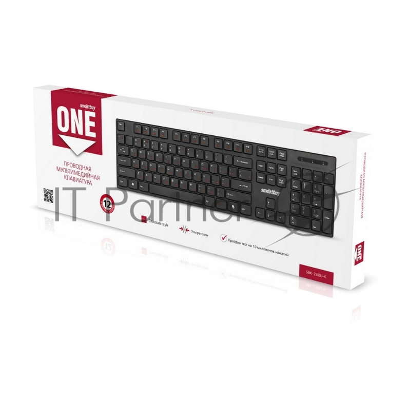 Клавиатура проводная мультимедийная Smartbuy ONE 238 USB черная (SBK-238U-K)