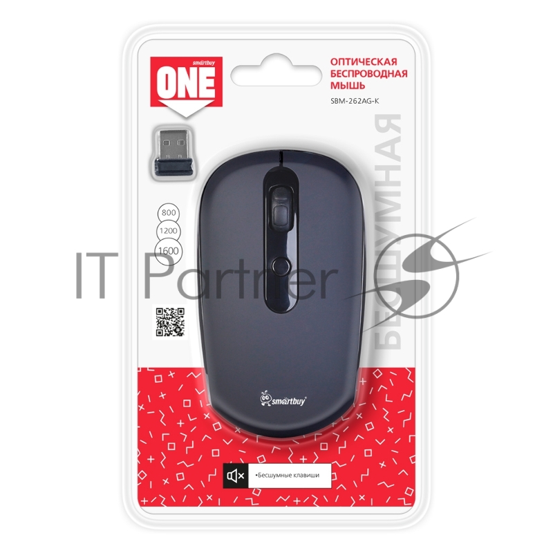 Мышь беспроводная Smartbuy ONE 262AG черная (SBM-262AG-K)