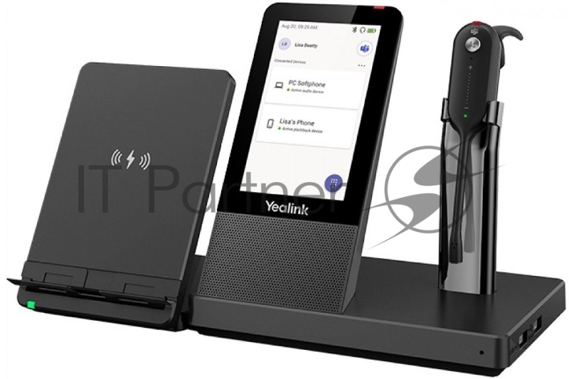 Гарнитура беспроводная Yealink WH67 Teams серый