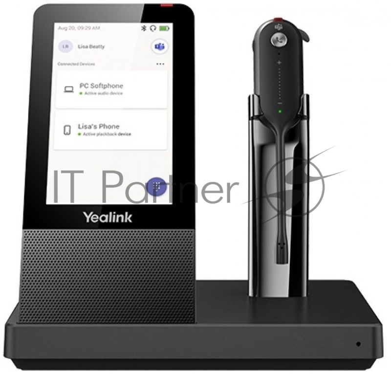 Гарнитура беспроводная Yealink WH67 Teams серый