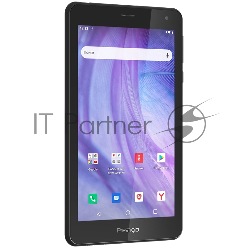Планшет Prestigio Seed A7,PMT4337_3G_D,7(600*1024)IPS display,Android 10.0 Go,CPU Spreadtrum SC7731e quad core up to 1.3GHz,1GB+16GB,BT4.2,0.3MP+2. C,microSD card slot, Single SIM card,have call function,3000mAh battery,black