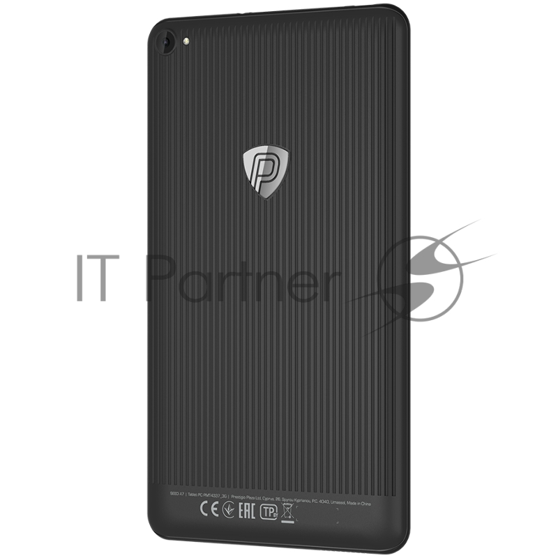 Планшет Prestigio Seed A7,PMT4337_3G_D,7(600*1024)IPS display,Android 10.0 Go,CPU Spreadtrum SC7731e quad core up to 1.3GHz,1GB+16GB,BT4.2,0.3MP+2. C,microSD card slot, Single SIM card,have call function,3000mAh battery,black
