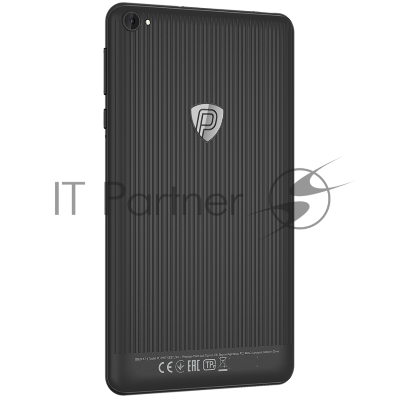 Планшет Prestigio Seed A7,PMT4337_3G_D,7(600*1024)IPS display,Android 10.0 Go,CPU Spreadtrum SC7731e quad core up to 1.3GHz,1GB+16GB,BT4.2,0.3MP+2. C,microSD card slot, Single SIM card,have call function,3000mAh battery,black
