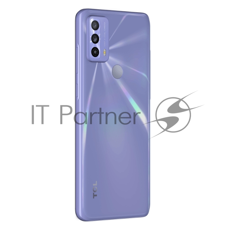 Смартфон TCL 20B Purple, 16,56 см (6.52) 20:9 720x1600, 4x1,8 ГГц+4x1,5 ГГц, 8 Core, 4GB RAM, 64GB, up to 512GB flash, 50 МП + 2 МП/8Mpix, 2 Sim, 2G, 3G, LTE, BT, Wi-Fi, NFC, GPS, Type-C, 4000mAh, Android 10, 178g, 164,7 ммx74,67 ммx7,99 мм