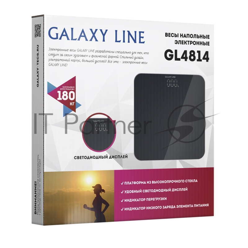 Весы напольные Galaxy LINE GL4814, черный