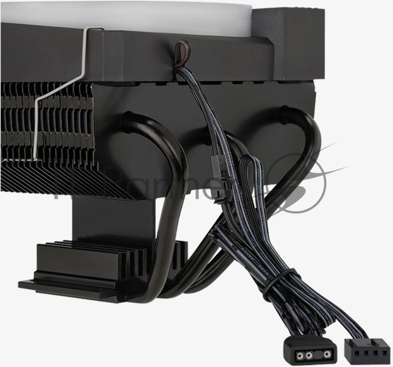 Устройство охлаждения(кулер) Aerocool Cylon 3H Soc-AM4/AM3+/1150/1151/1200 4-pin 13-24dB Al+Cu 125W 480gr LED Ret