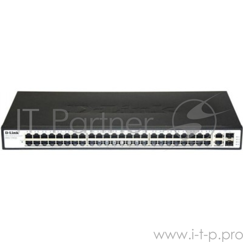 Коммутатор 1U 19 RM D-Link DES-1050G/C1A 48 портов 100Мбит/сек. + 2 порта 1Гбит/сек./SFP