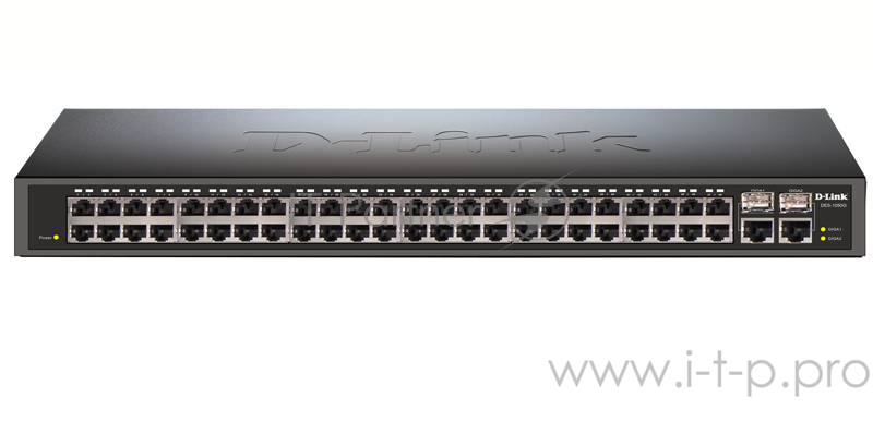 Коммутатор 1U 19 RM D-Link DES-1050G/C1A 48 портов 100Мбит/сек. + 2 порта 1Гбит/сек./SFP