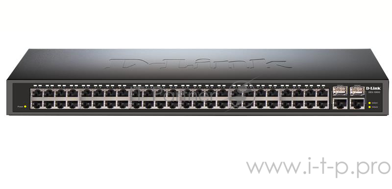 Коммутатор 1U 19 RM D-Link DES-1050G/C1A 48 портов 100Мбит/сек. + 2 порта 1Гбит/сек./SFP