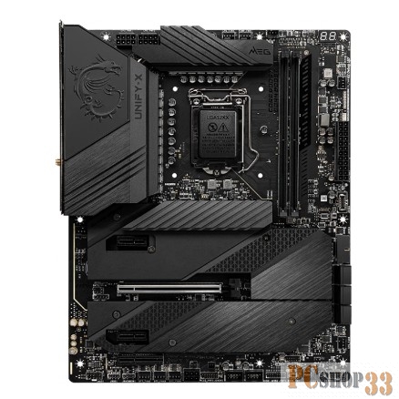 Материнская плата MSI MEG Z590 UNIFY-X, ATX, Socket 1200, Intel Z590, 2xDDR4-2933, HDMI, 1xPCI-Ex16, 1xPCI-Ex4, 2xPCI-Ex1, 6xSATA3(RAID 0/1/5/10), 4xM.2, 8 Ch Audio, 1x2.5GLan, WiFi 6E AX210, Bluetooth 5.2, (2+4)xUSB2.0, (9+2)xUSB3.2, (1+1)xUSB3.2 Ty
