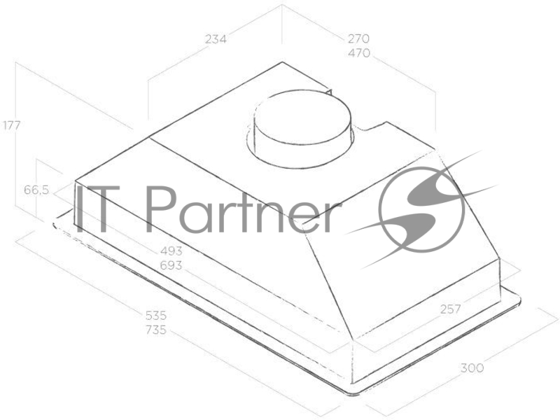 Вытяжка встраиваемая Elica Era C BL/A/72 черный управление: кнопочное (1 мотор)