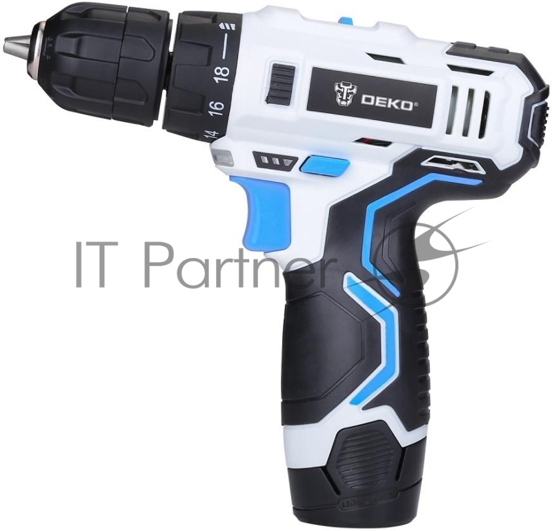 Дрель-шуруповерт Deko GCD12DU3 SNOW WHITE SET1 аккум. патрон:быстрозажимной