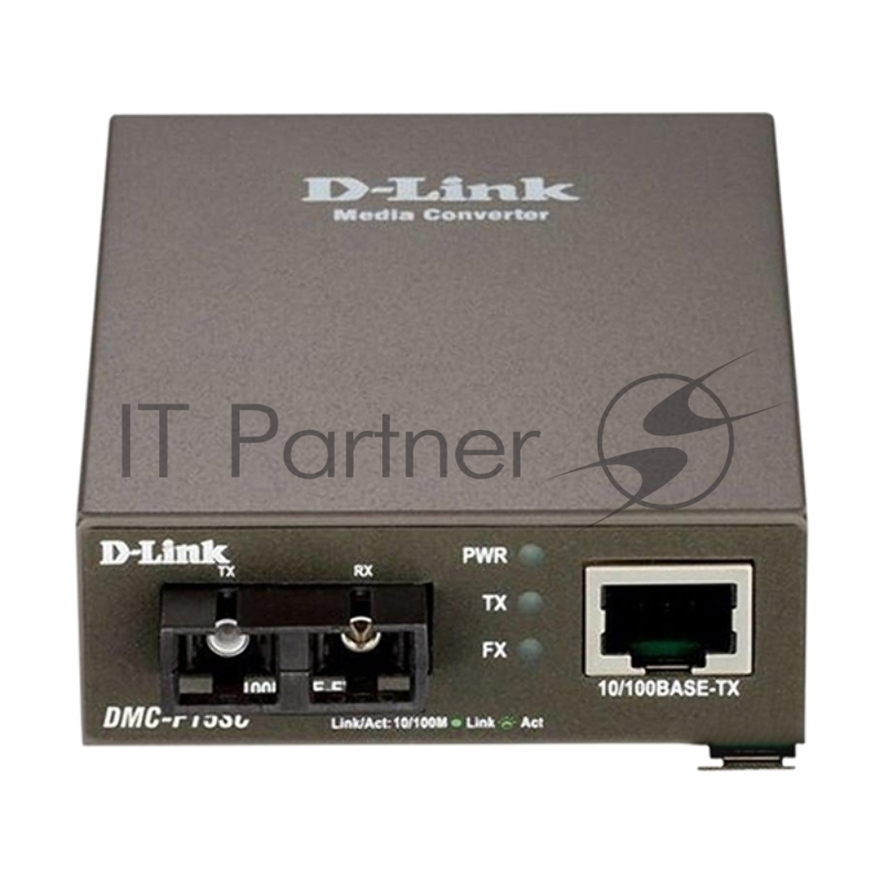 DMC-F15SC/B1A Медиаконвертер с 1 портом 10/100Base-TX и 1 портом 100Base-FX с разъемом SC для одномодового оптического кабеля (до 15 км), RTL {20}