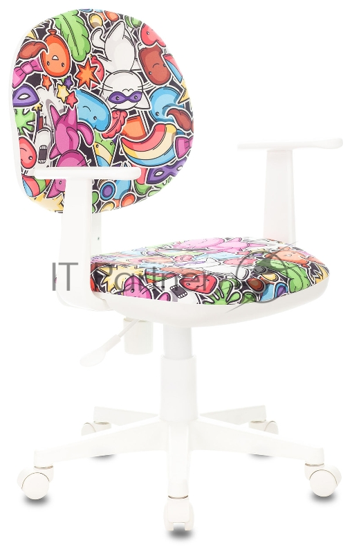 Кресло детское Бюрократ CH-W356AXSN мультиколор маскарад крестовина пластик пластик белый