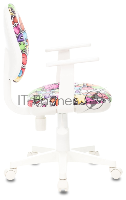 Кресло детское Бюрократ CH-W356AXSN мультиколор маскарад крестовина пластик пластик белый
