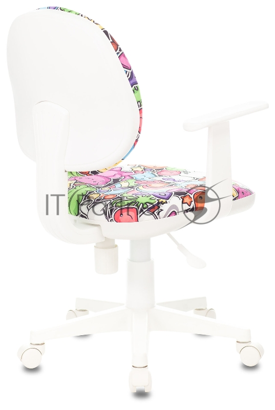 Кресло детское Бюрократ CH-W356AXSN мультиколор маскарад крестовина пластик пластик белый