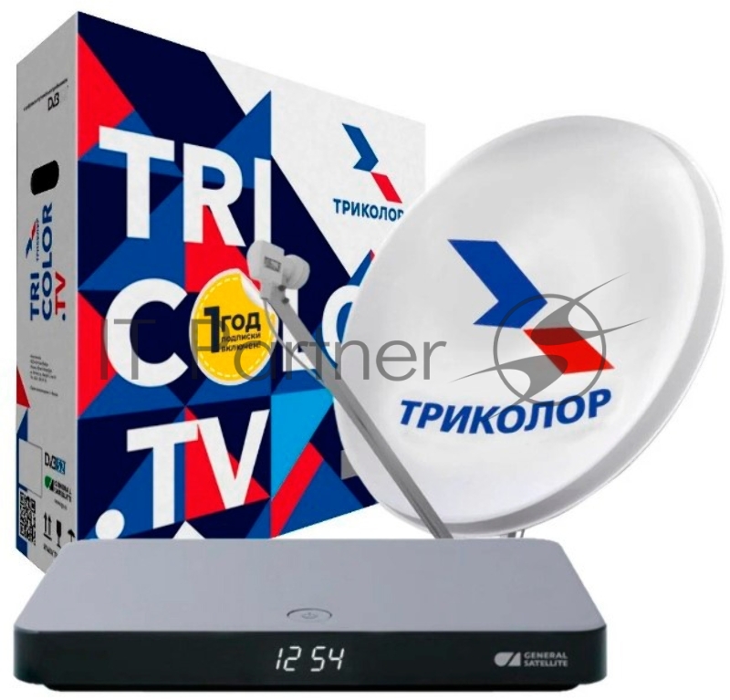 Комплект спутникового телевидения Триколор Ultra HD GS B622L черный